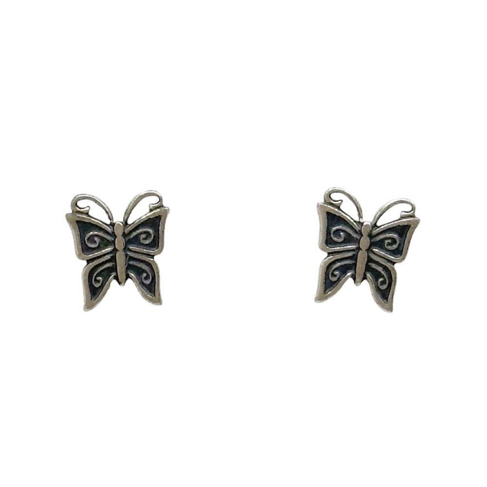 Sterling silver butterfly stud earrings - GM1036